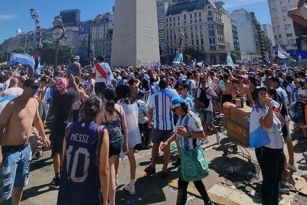 Bienvenida a la selección argentina en Buenos Aires - Sputnik Mundo