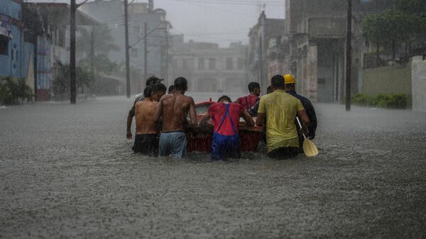 Ciclón tropical en La Habana - Sputnik Mundo