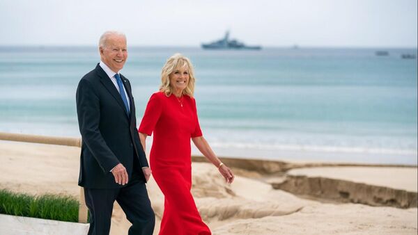 Joe Biden, presidente de EEUU, y Jill Biden, Primera Dama de EEUU - Sputnik Mundo