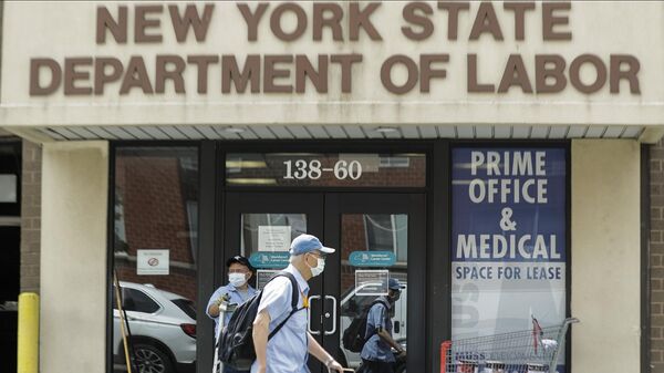 Departamento de Trabajo del Estado de Nueva York en el distrito de Queens, Nueva York.  - Sputnik Mundo