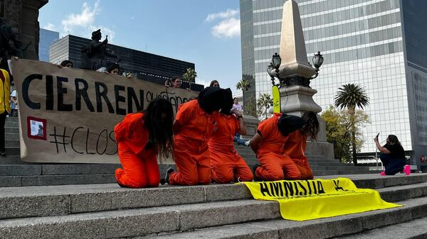Amnistía Internacional México protesta para exigir el cierre de la prisión de Guantánamo - Sputnik Mundo