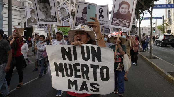 Protestas sociales en Perú  - Sputnik Mundo