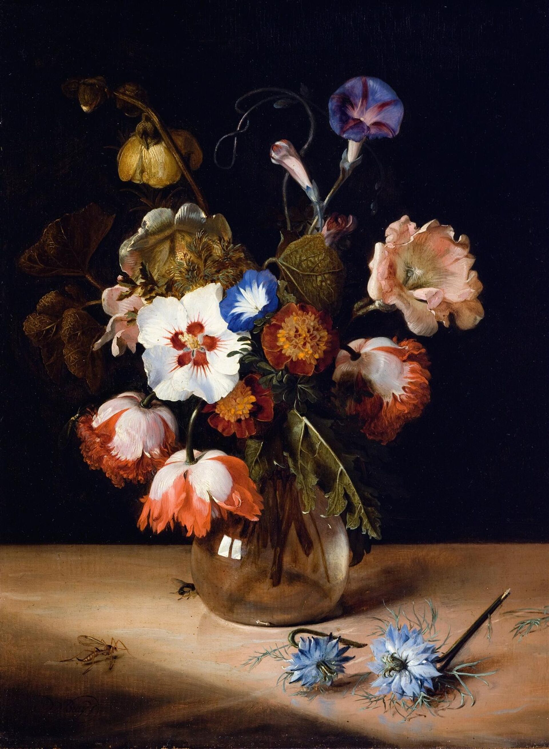 'Flores en un florero de cristal' (1673) de Dirk de Bray  - Sputnik Mundo, 1920, 24.01.2023