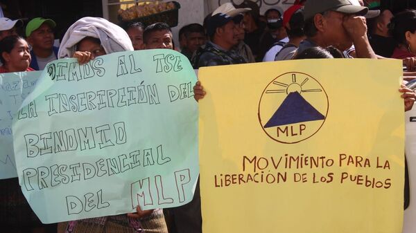 Partidarios del Moviemiento para la Liberación de los Pueblos en Guatemala - Sputnik Mundo