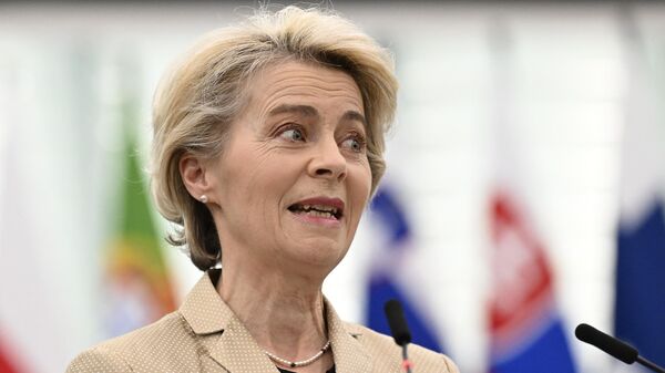 Ursula Von der Leyen,  la presidenta de la Comisión Europea, el 14 de febrero de 2022 - Sputnik Mundo