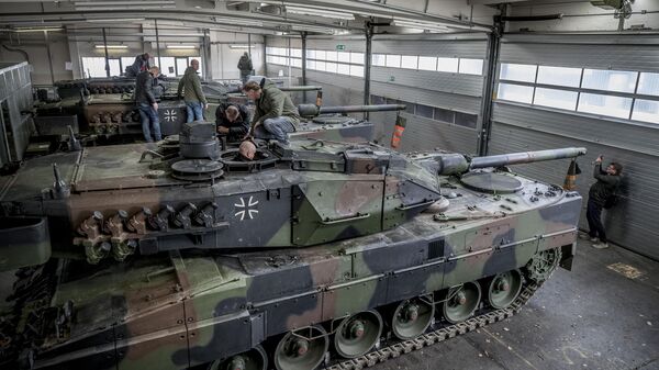Carros de combate Leopard 2 - Sputnik Mundo