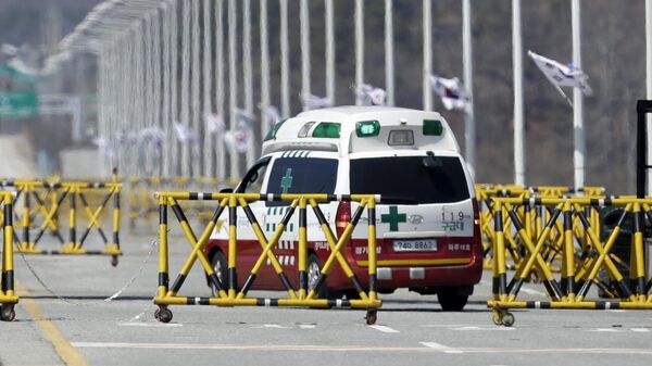 Ambulancia en Corea del Sur - Sputnik Mundo