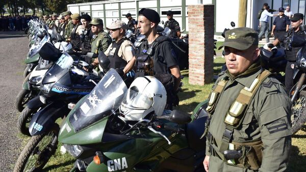 Acto de incorporación de refuerzos de efectivos de las Fuerzas Federales en Rosario, Argentina - Sputnik Mundo