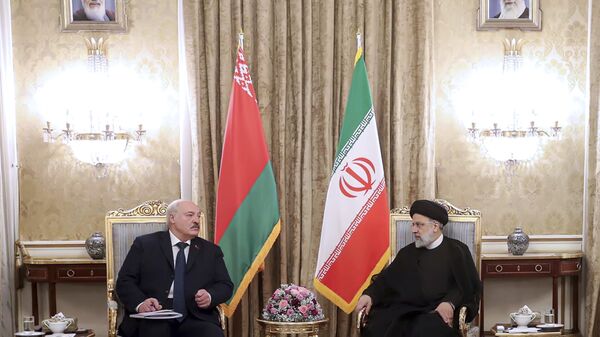Los presidentes de Bielorrusia e Irán, Alexandr Lukashenko e Ibrahim Raisi - Sputnik Mundo
