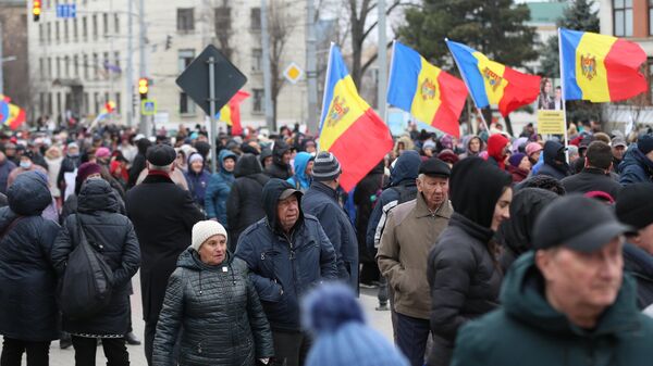 Las protestas antigubernamentales en Chisinau - Sputnik Mundo