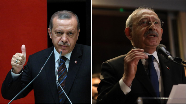 El actual mandatario turco, Recep Tayyip Erdogan, y candidato único presidencial de la alianza opositora turca, Kemal Kilicdaroglu - Sputnik Mundo