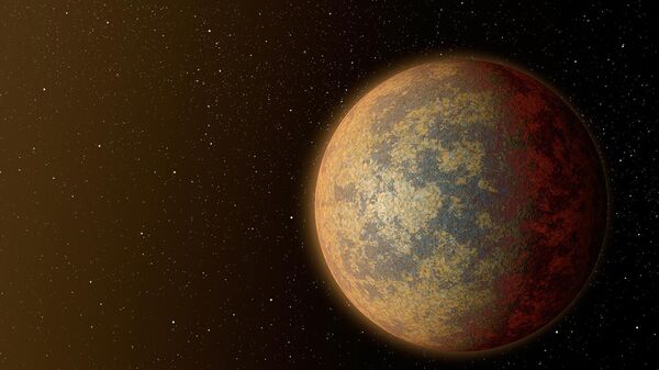 Recreación del exoplaneta YZ Ceti b orbitando alrededor de una estrella tipo M. - Sputnik Mundo