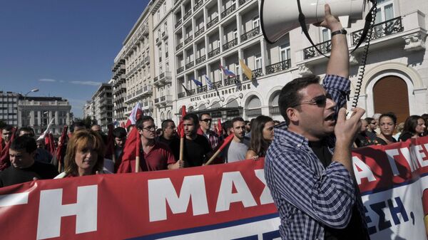 Manifestación en Grecia (archivo) - Sputnik Mundo