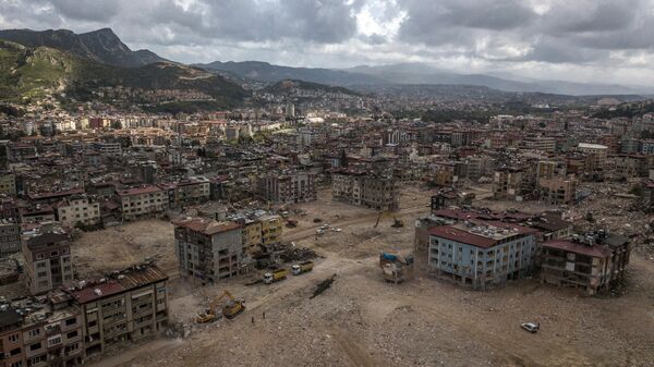 Una vista aérea de Hatay, una de las provincias más afectadas por los sismos de Turquía en febrero de 2023 - Sputnik Mundo