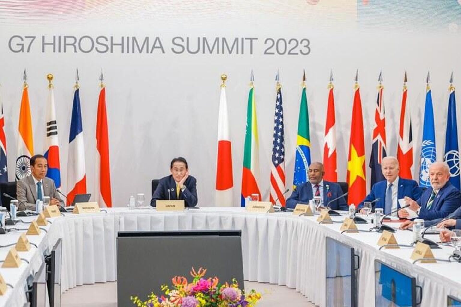 El presidente de Brasil, Luiz Inacio Lula da Silva, participa en la cumbre del G7 en Hiroshima, Japón. - Sputnik Mundo, 1920, 24.05.2023