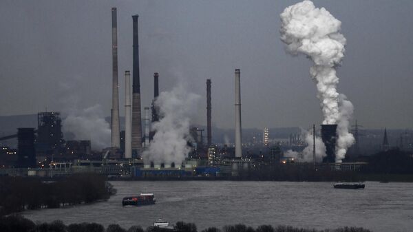 La planta del conglomerado industrial alemán ThyssenKrupp en Duisburg, oeste de Alemania. - Sputnik Mundo