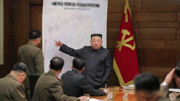 Kim Jon Un, jefe de estado de Corea del Norte. - Sputnik Mundo