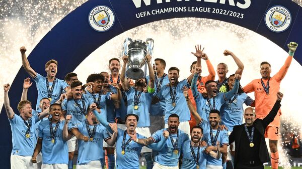 El Manchester City se coronó como campeón de la Champions League 2023.  - Sputnik Mundo