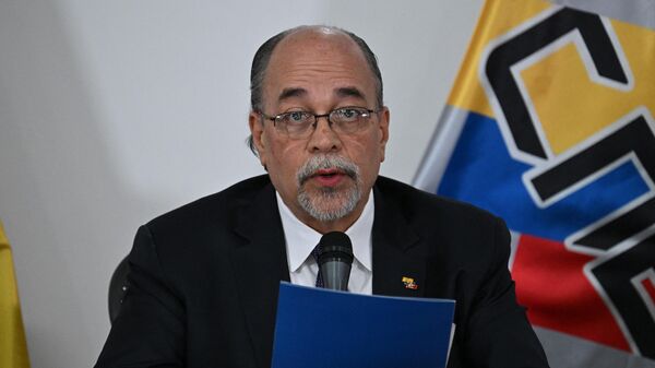 Pedro Calzadilla, el presidente del Consejo Nacional Electoral (CNE) de Venezuela  - Sputnik Mundo