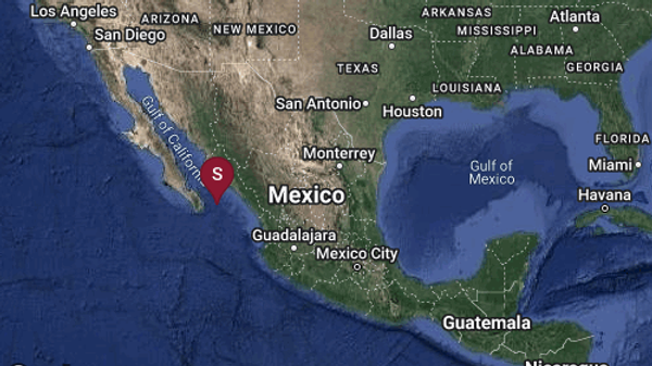 El epicentro del sismo fue cerca de Baja California sur.  - Sputnik Mundo