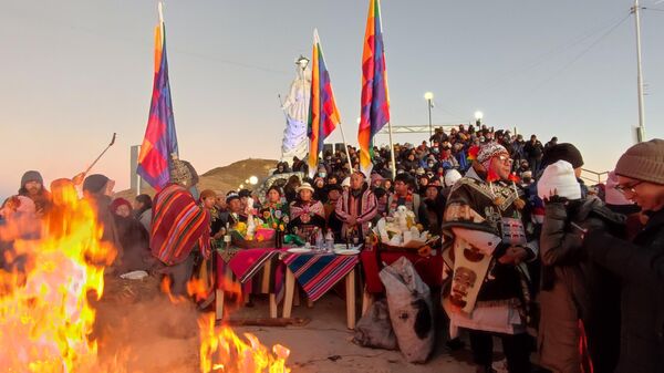 Celebración del Inti Raymi, año nuevo andino, en Bolivia - Sputnik Mundo