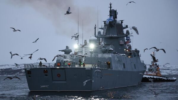 La fragata Almirante Gorshkov en Severomorsk - Sputnik Mundo
