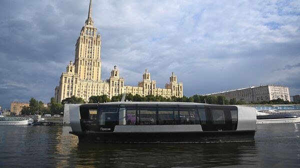 Tranvía fluvial eléctrico en Moscú - Sputnik Mundo