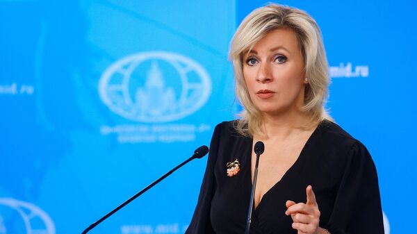 María Zajárova, la portavoz de la Cancillería de Rusia - Sputnik Mundo