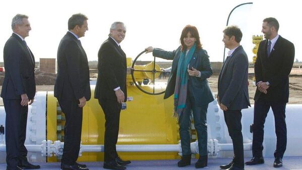 Inauguración del gasoducto Néstor Kirchner en Argentina, el 9 de julio de 2023 - Sputnik Mundo