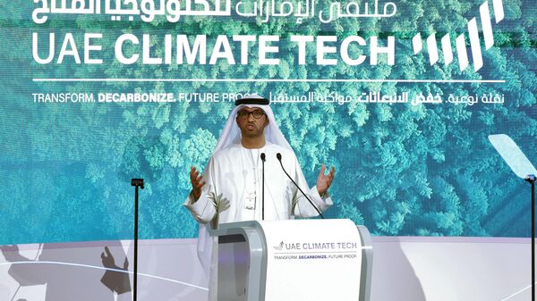 Sultan Al Jaber, el jefe de la Abu Dhabi National Oil Company (ADNOC) de los EAU y presidente de la COP28  - Sputnik Mundo