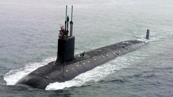 El submarino de ataque de propulsión nuclear del clase Virginia (SSN 774) de EEUU - Sputnik Mundo