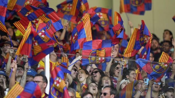 Las banderas del FC Barcelona - Sputnik Mundo
