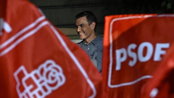 Pedro Sánchez, en la noche electoral del 23-J - Sputnik Mundo