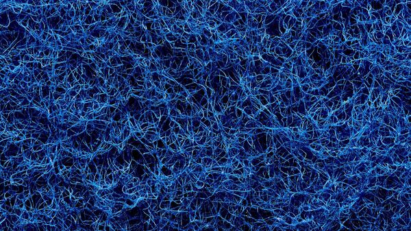 Textura de fibra sintética abrasiva bajo microscopio - Sputnik Mundo