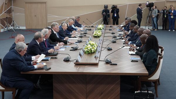 La II Cumbre Rusia-África se realiza en la ciudad de San Petersburgo. - Sputnik Mundo