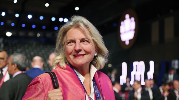 Karin Kneissl, la exministra austriaca de Exteriores  - Sputnik Mundo