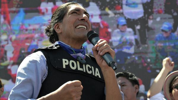 El candidato a presidente de Ecuador Yaku Pérez - Sputnik Mundo