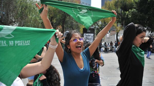Activistas por la despenalización del aborto en México (archivo) - Sputnik Mundo