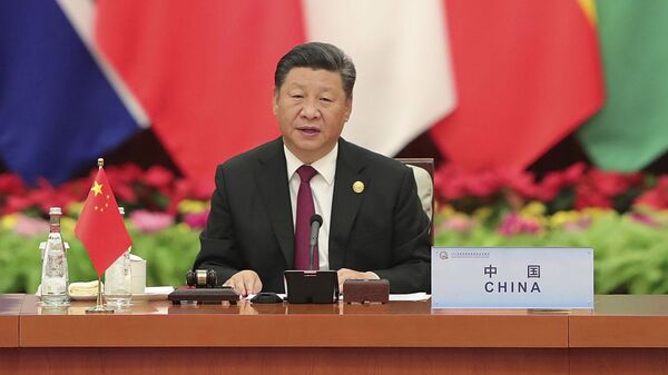Xi Jinping, presidente de China, durante el Foro de Cooperación China-África 2018  - Sputnik Mundo