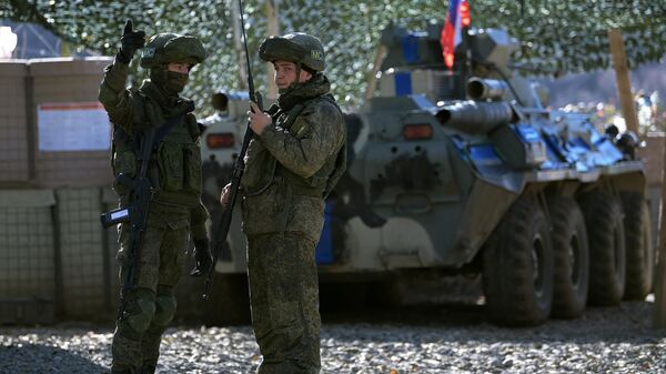 Fuerzas de paz rusas en Nagorno Karabaj  - Sputnik Mundo