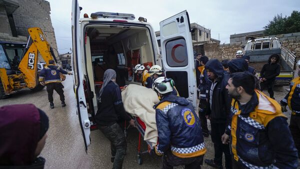 Una ambulancia en Siria - Sputnik Mundo