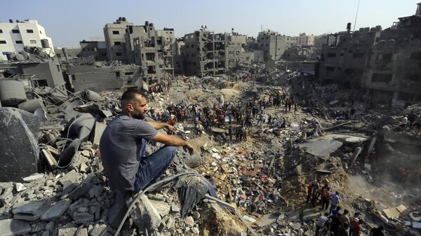 Bombardeos de Gaza - Sputnik Mundo