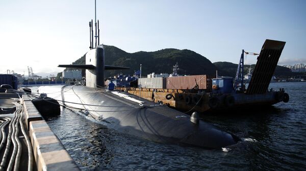 Un submarino nuclear clase Ohio estadounidense - Sputnik Mundo