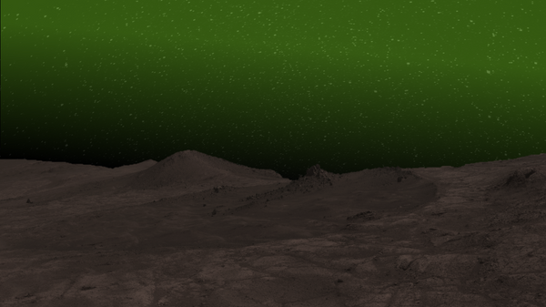 Resplandor verde en una noche marciana (ilustración gráfica) - Sputnik Mundo