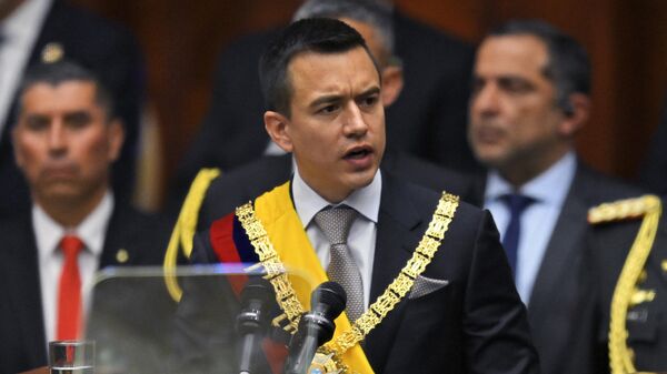 Daniel Noboa juramenta como nuevo presidente de Ecuador - Sputnik Mundo