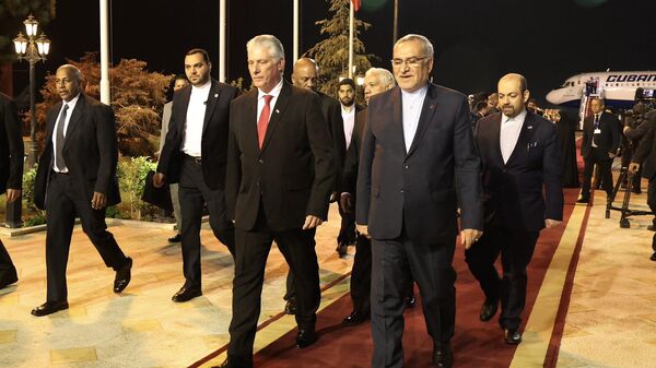 El presidente de Cuba, Miguel Díaz-Canel, llegó a Irán - Sputnik Mundo