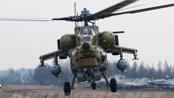 Helicópteros rusos Mi-28 arrasan bastiones ucranianos y a su personal  - Sputnik Mundo
