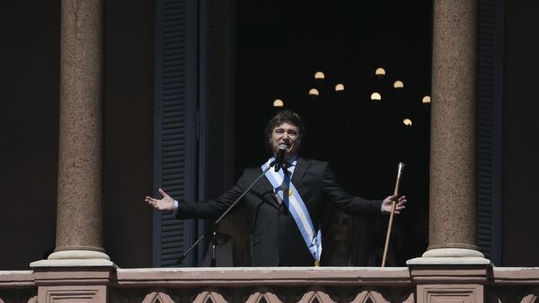 La inauguración del presidente electo de Argentina, Javier Milei  - Sputnik Mundo