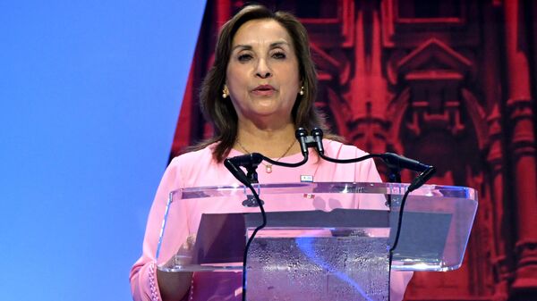 La presidenta de Perú, Dina Boluarte. - Sputnik Mundo