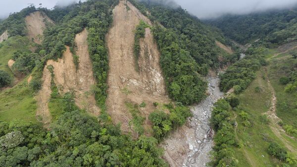 Deslizamientos de tierra en Colombia (archivo) - Sputnik Mundo
